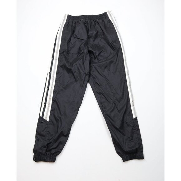 Vintage 90s Wilson Mens Large Color Block Lined Tearaway Joggers Pants Black